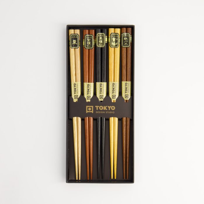 Tokyo Design Studio - Houten Chopstick Giftset - 5 paar - Afbeelding 4