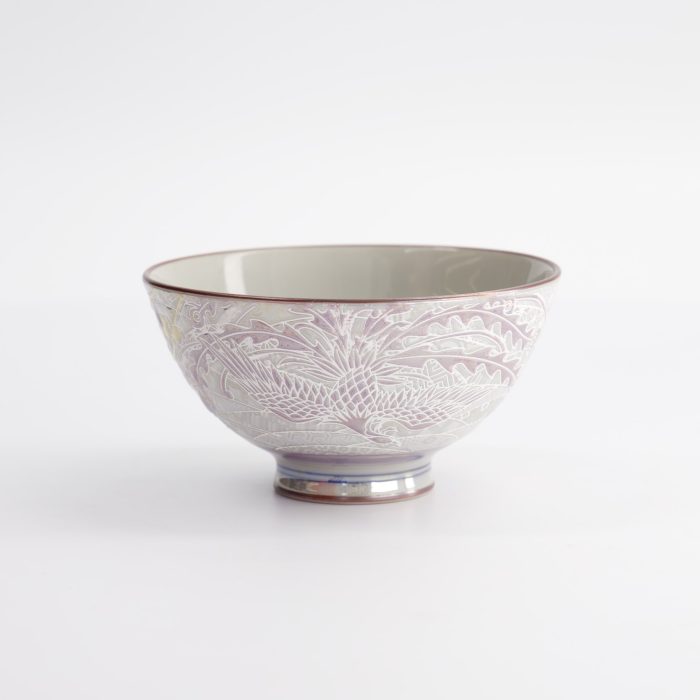 Tokyo Design Studio - Kawaii - Rijstkom - Luster Phoenix - 11.5x6cm - 300ml - Paars - Afbeelding 3