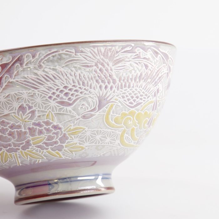 Tokyo Design Studio - Kawaii - Rijstkom - Luster Phoenix - 11.5x6cm - 300ml - Paars - Afbeelding 4