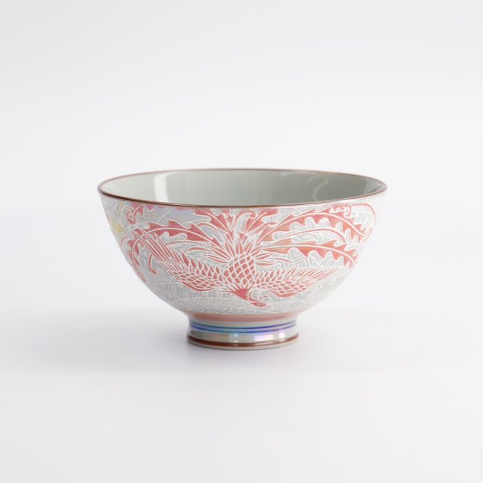 Tokyo Design Studio - Kawaii - Rijstkom - Luster Phoenix - 11.5x6cm - 300ml - Rood - Afbeelding 3