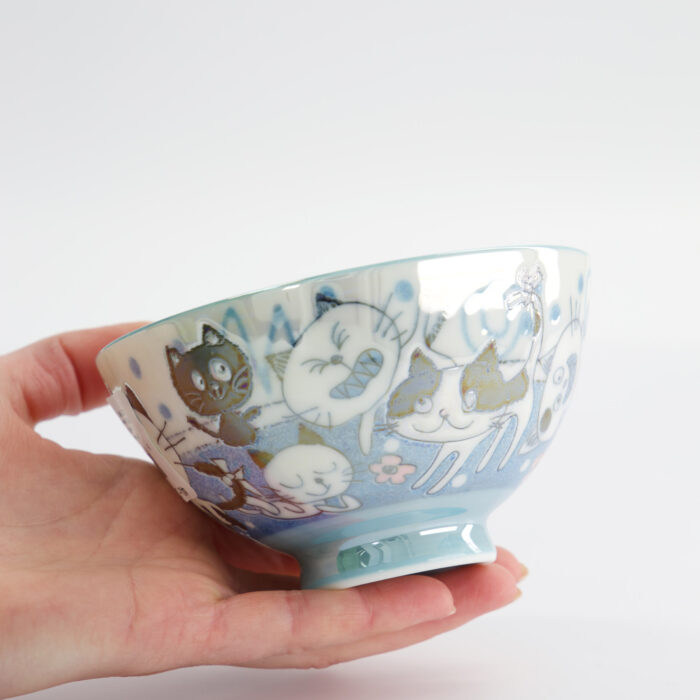 Kawaii rijstkom met grappige kat - Tokyo Design Studio - 300ml - 11.4x6.2cm - Afbeelding 5