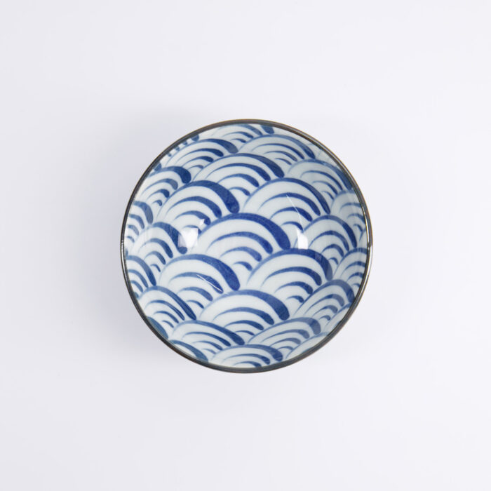 Japanse porseleinen rijstkom - Tokyo Design Studio Natsu Nami - 12x6.4cm - Afbeelding 2