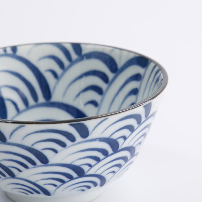 Japanse porseleinen rijstkom - Tokyo Design Studio Natsu Nami - 12x6.4cm - Afbeelding 4