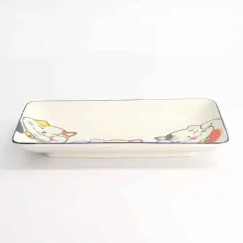 Tokyo Design Studio - Kawaii - Lucky Cat - Sushi Bord - 21x13.5cm - Wit