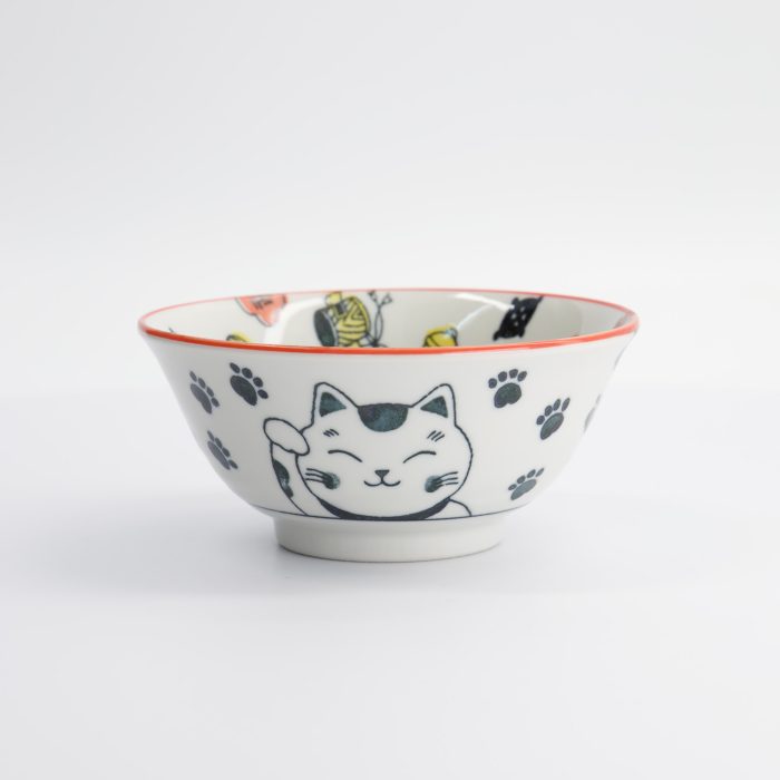Tokyo Design Studio - Kawaii - Lucky Cat - Neko Kom - Rood - 15x7cm - 500ml - Afbeelding 3