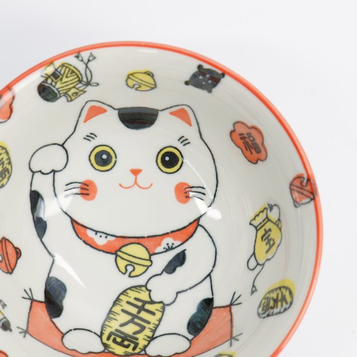 Tokyo Design Studio - Kawaii - Lucky Cat - Neko Kom - Rood - 15x7cm - 500ml - Afbeelding 4