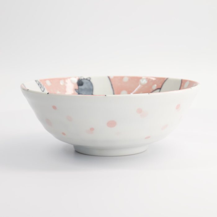 Tokyo Design Studio - Kawaii - Ramenkom - Dieren - Roze - 21x7,8cm - 1000ml - Afbeelding 3