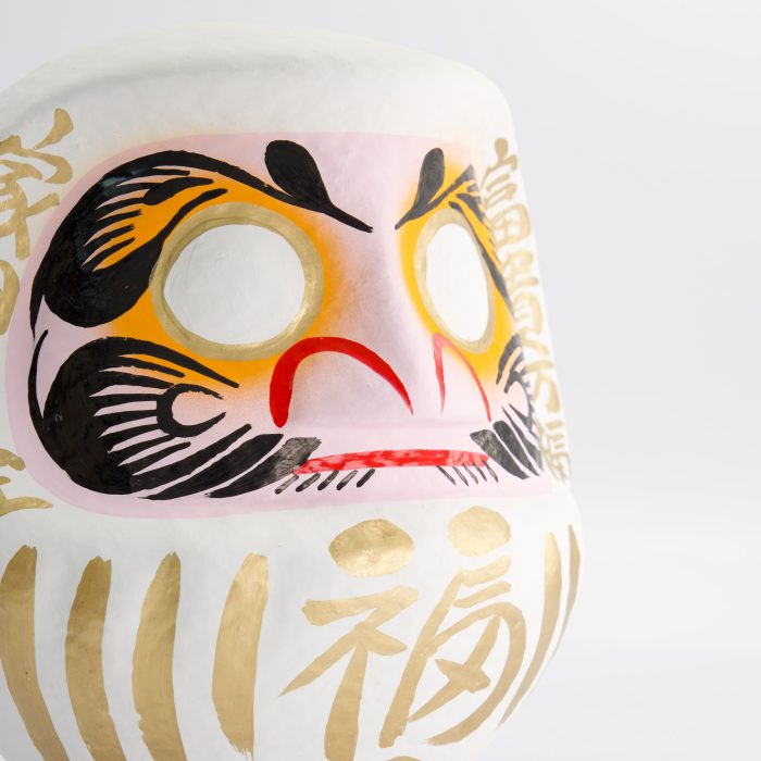 Witte Daruma Pop - 25 cm - Afbeelding 3