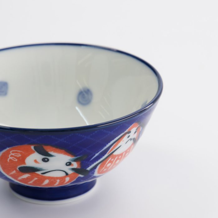 Tokyo Design Studio - Kawaii - Rijstkom - 11.3x5.8cm - 300ml - Kom Daruma - Blauw - Afbeelding 4