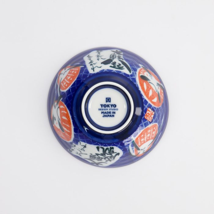 Tokyo Design Studio - Kawaii - Rijstkom - 11.3x5.8cm - 300ml - Kom Daruma - Blauw - Afbeelding 5