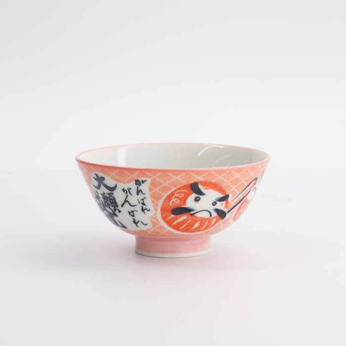 Tokyo Design Studio - Kawaii - Rijstkom - 11.3x5.8cm - 300ml - Daruma - Roze - Afbeelding 3