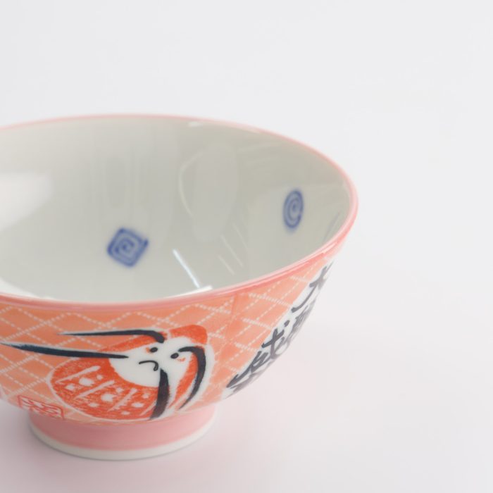 Tokyo Design Studio - Kawaii - Rijstkom - 11.3x5.8cm - 300ml - Daruma - Roze - Afbeelding 4