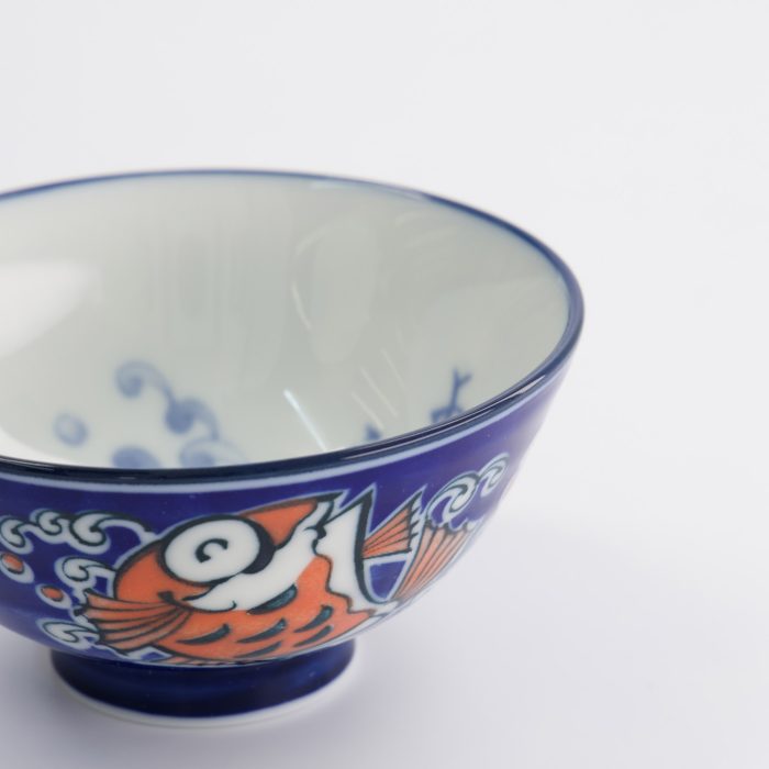 Tokyo Design Studio - Kawaii - Rijstkommen - 11.3x5.8cm - 300ml - Snapper Kom - Blauw - Afbeelding 4
