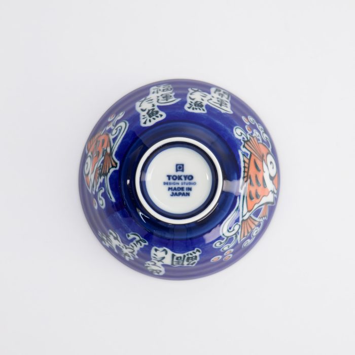 Tokyo Design Studio - Kawaii - Rijstkommen - 11.3x5.8cm - 300ml - Snapper Kom - Blauw - Afbeelding 5