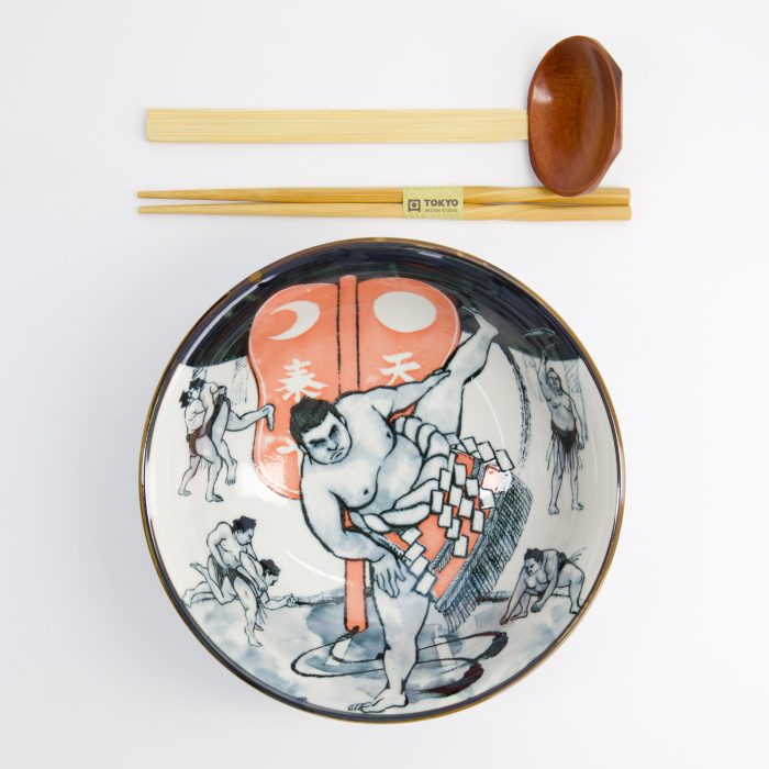 Tokyo Design Studio - Asakusa - 3-delige Ramen Giftset - 20,5x8 cm - 1250 ml - Sumo - Afbeelding 2