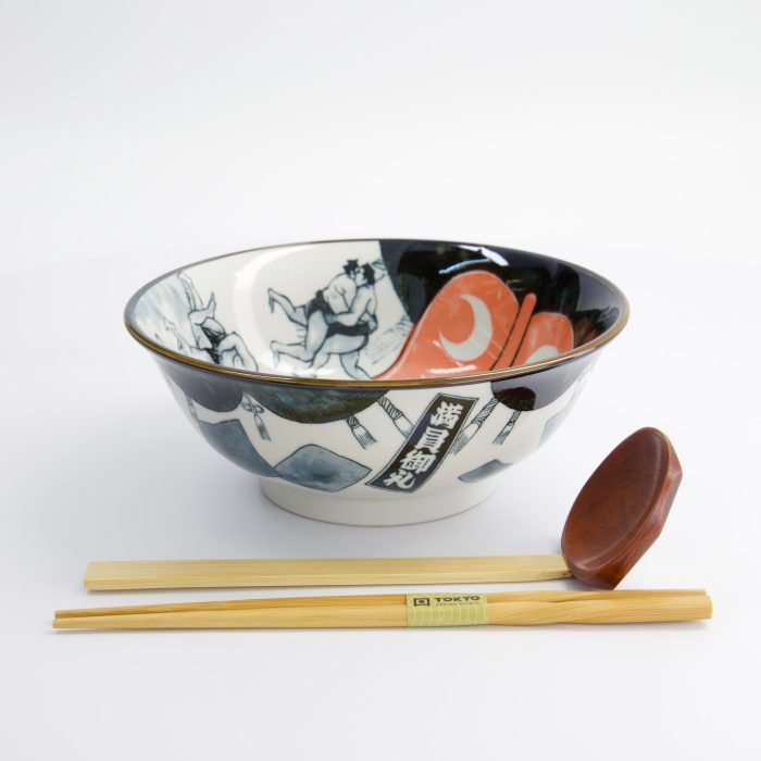 Tokyo Design Studio - Asakusa - 3-delige Ramen Giftset - 20,5x8 cm - 1250 ml - Sumo - Afbeelding 4