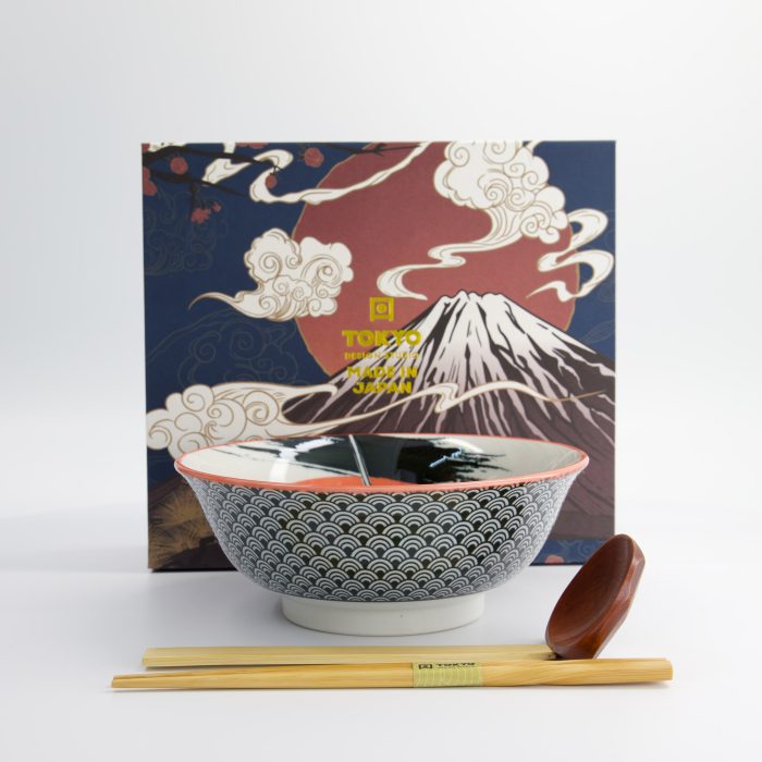 Tokyo Design Studio - Asakusa - 3-delige Ramen Geschenkset - 20,5x8 cm - 1250 ml - Samurai - Afbeelding 4