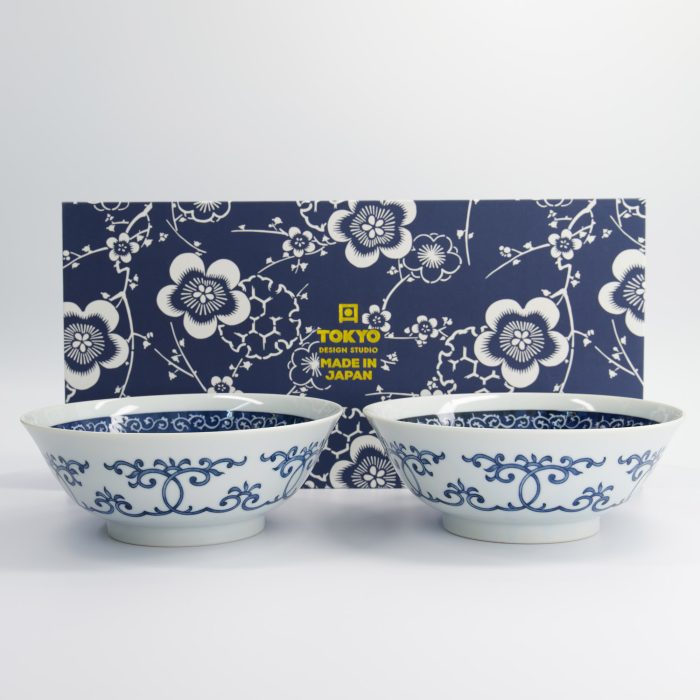 Tokyo Design Studio - Ramenkom 2-delige Cadeauset - Blauw - 19x7.5cm - 1100ml - Afbeelding 4