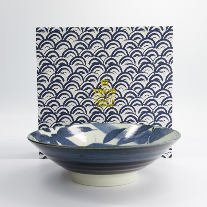 Tokyo Design Studio - Ramen Kom Cadeauset - 1 stuks - 25,2x7,7 cm - 1400 ml - Blauw Bamboe - Afbeelding 3