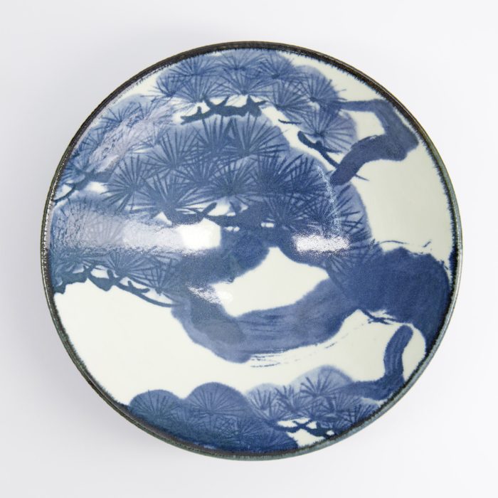 Tokyo Design Studio - Ramen Kom - 1-delige Cadeauset - 25.2x7.7cm - 1400ml - Blauw/Wit - Afbeelding 2