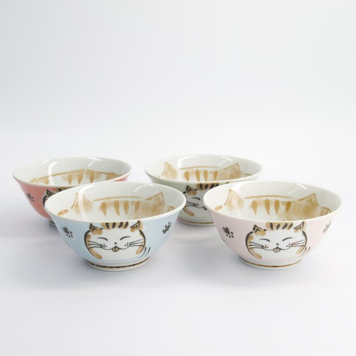 Tokyo Design Studio - Gemengde Kommen - Kawaii - 4 stuks - Cadeauset - 15x7cm - 500ml - Afbeelding 3