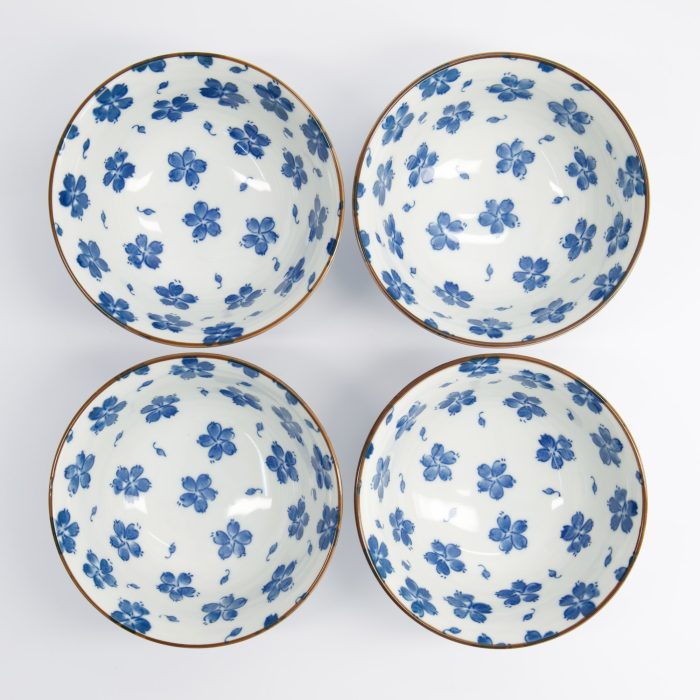 Tokyo Design Studio - Hana Chirashi - Mixed Bowls - Set van 4 - 15x7cm - 500ml - Afbeelding 2