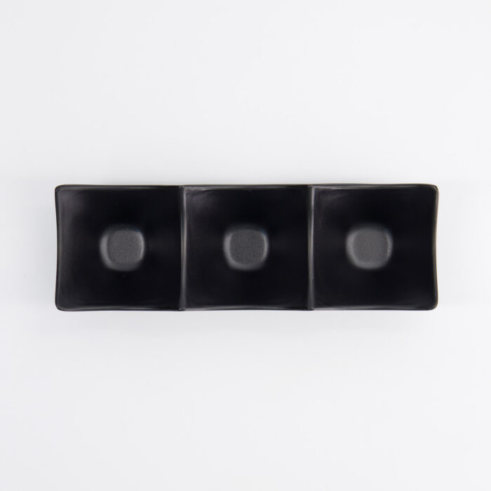 Tokyo Design Studio - Iwate Zwart - Saus Schaal - 3 stuks - 18,7x6,2x4,4 cm - 114 ml - Afbeelding 2
