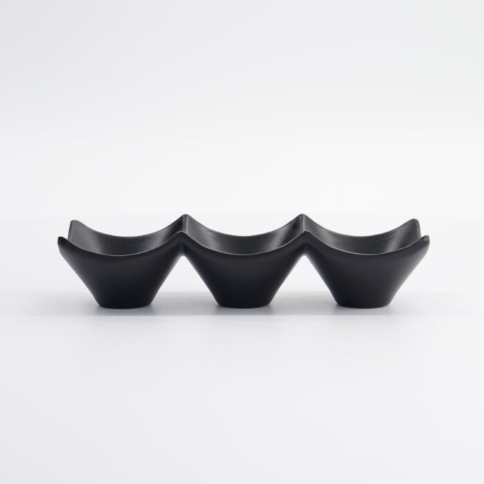 Tokyo Design Studio - Iwate Zwart - Saus Schaal - 3 stuks - 18,7x6,2x4,4 cm - 114 ml - Afbeelding 4