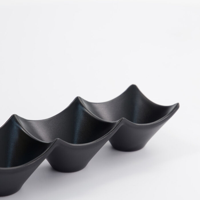 Tokyo Design Studio - Iwate Zwart - Saus Schaal - 3 stuks - 18,7x6,2x4,4 cm - 114 ml - Afbeelding 5