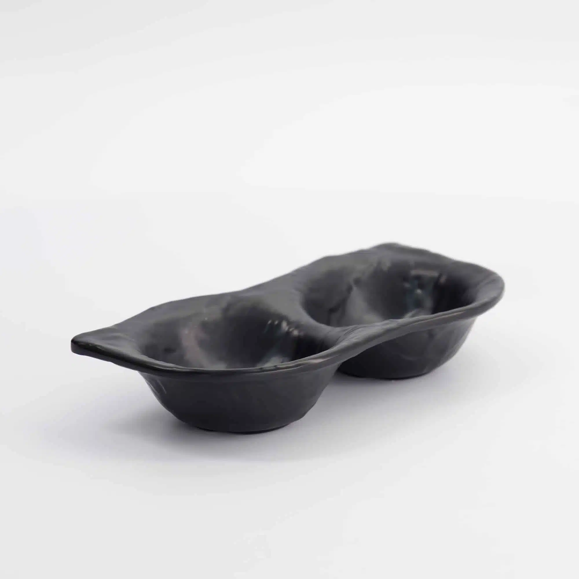 Zwarte saus schotel set - Tokyo Design Studio - Iwate Zwart - 2 stuks - 110ml - 19,2x9,4x3,6cm - Afbeelding 3