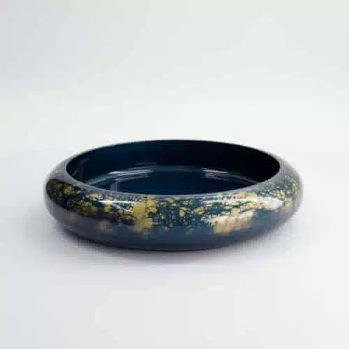 Tokyo Design Studio - Sushi Oke - Marmer - Blauw/Goud - Buitenmaat 37x6.9cm Binnenmaat 31.3x5cm