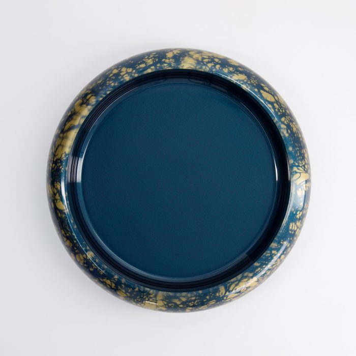 Tokyo Design Studio - Sushi Oke - Marmer - Blauw/Goud - Buitenmaat 37x6.9cm Binnenmaat 31.3x5cm - Afbeelding 2
