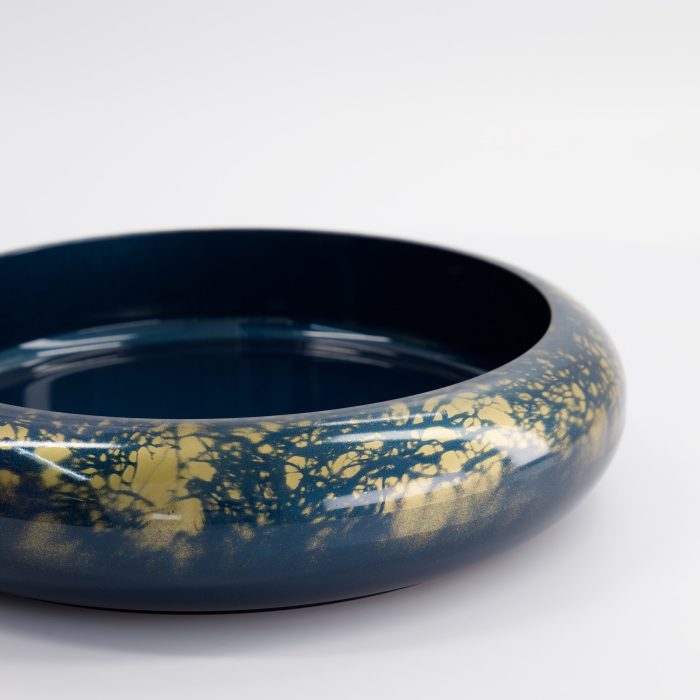 Tokyo Design Studio - Sushi Oke - Marmer - Blauw/Goud - Buitenmaat 37x6.9cm Binnenmaat 31.3x5cm - Afbeelding 4