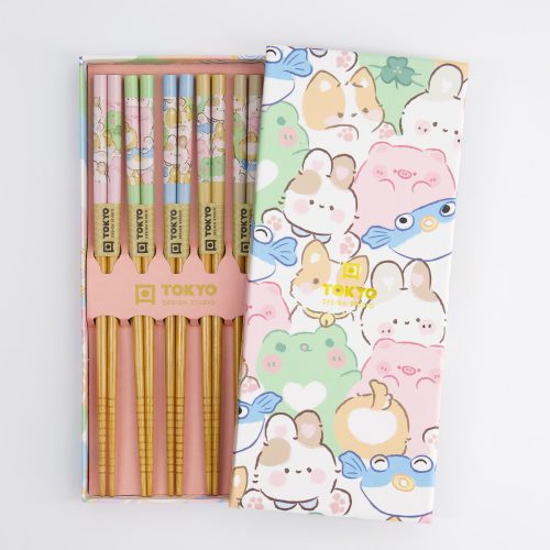 okyo Design Studio - Kawaii - Chopstick set - Dieren - 5 paar