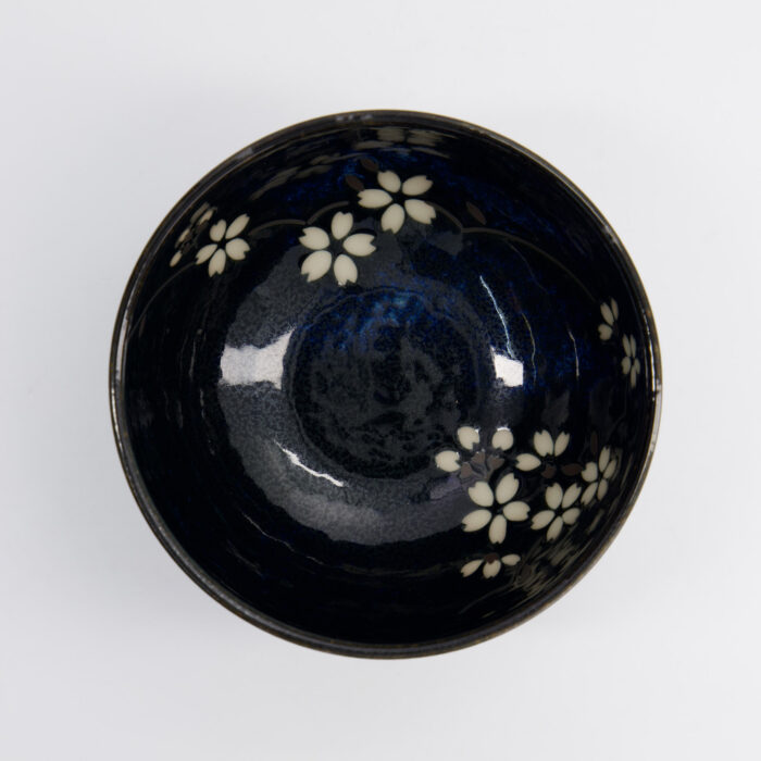Japanse keramieken kom - Tokyo Design Studio - Kobaltblauw Sakura - 16x8.5cm - Afbeelding 2