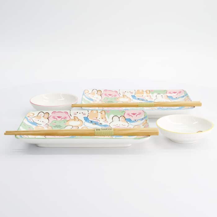 Kawaii - Animals - Sushi Giftset – 6 stuks - Afbeelding 2