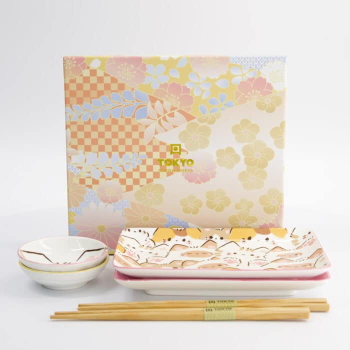 Kawaii - Kat - Sushi Giftset – 6 stuks - Afbeelding 4