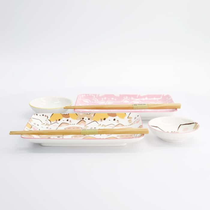 Kawaii - Kat - Sushi Giftset – 6 stuks - Afbeelding 5