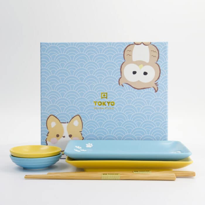 Kawaii - Shiba & Uil - Sushi Giftset – 6 stuks - Afbeelding 6