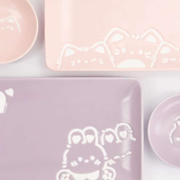 Kawaii - Konijn & Kat - Sushi Giftset – 6 stuks - Afbeelding 4
