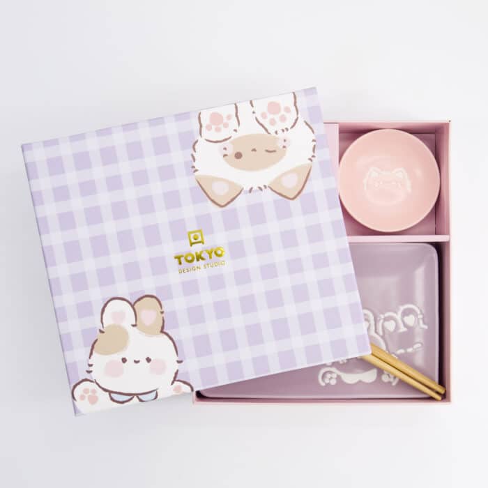 Kawaii - Konijn & Kat - Sushi Giftset – 6 stuks - Afbeelding 7