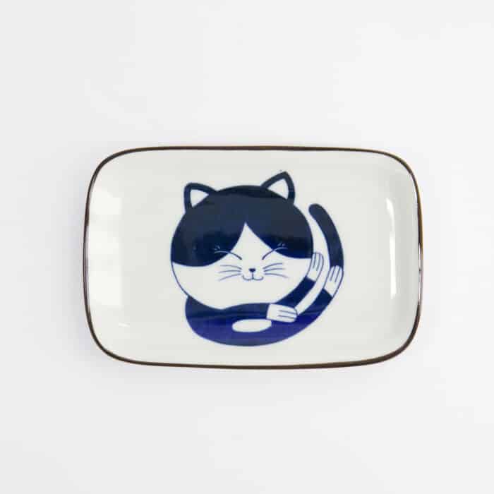 Kawaii – Rechthoekig Bord – Kat Neko – 16.3 x 10.2 cm