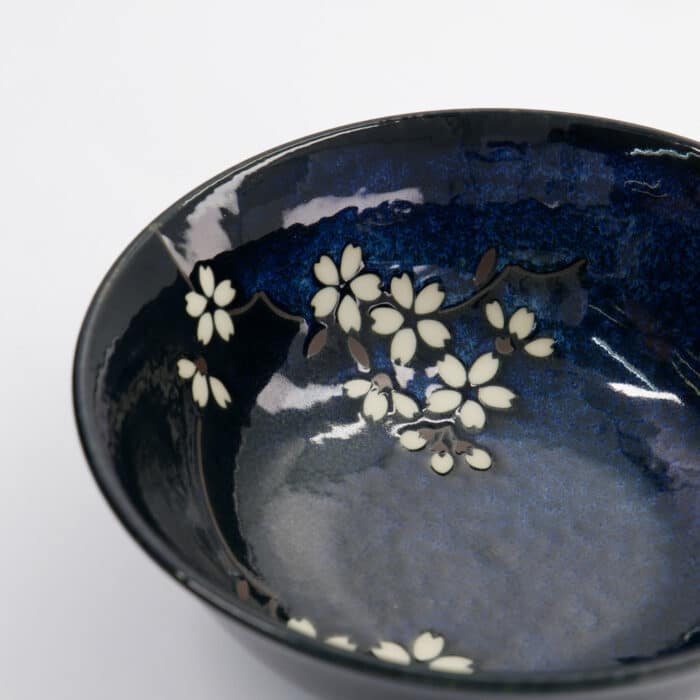 Tokyo Design Studio - Cobalt Blue - Sakura - Ramen Kom -  20.5x8cm - 1200ml - Afbeelding 2