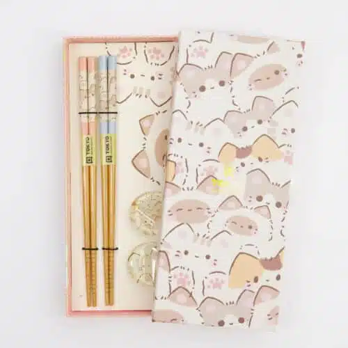 Tokyo Design Studio - Eetstokjes Set - Kawaii Katten - 2 Paar