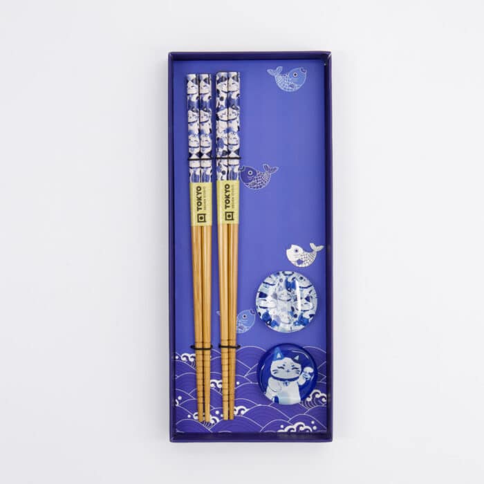 Tokyo Design Studio - Chopsticks Set - Lucky Cat - 2 Paar - Afbeelding 3