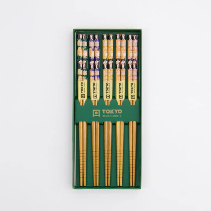 Tokyo Design Studio – Eetstokjes Cadeauset – Shiba – 5 Paar - Afbeelding 4