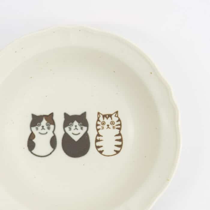 Tokyo Design Studio - Neko Maruke Ondiep Schaaltje - Sauskom - 14x3.8cm - Afbeelding 2