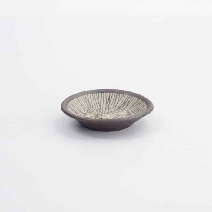 Tokyo Design Studio - Saus Schaaltje Streep - Bruin - 7.8x1.8cm