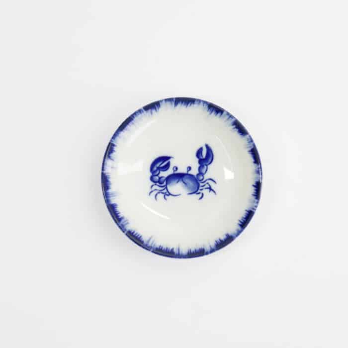 Tokyo Design Studio - Saus Schaaltje Krab - Blauw/Wit - 9x2cm - Afbeelding 2