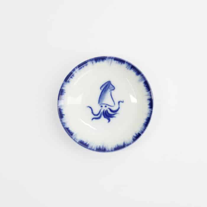 Tokyo Design Studio – Saus Schaaltje Inktvis – Blauw/Wit – 9x2cm - Afbeelding 2